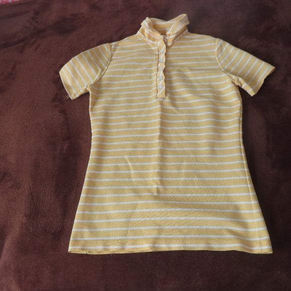 vintage rare 50s 60s miss pat striped polo shirt runs small no size - Picture 1 of 6